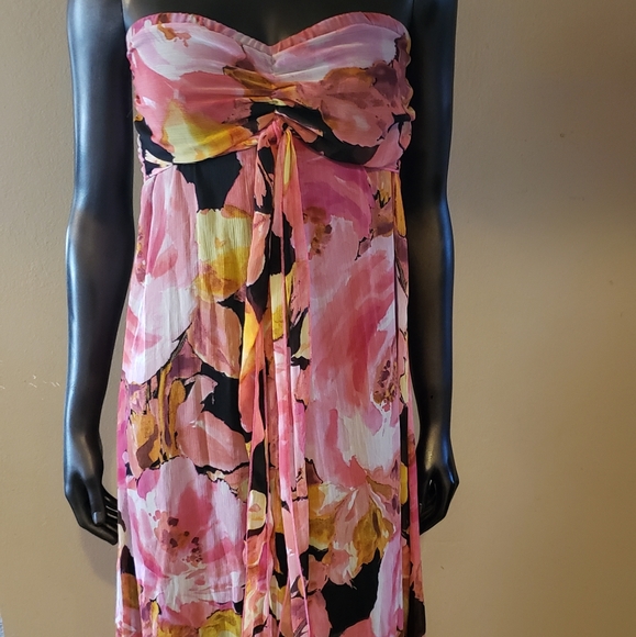Full length floral dress (sold) - Picture 1 of 3